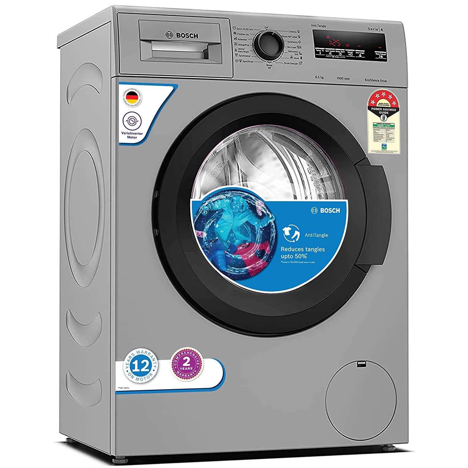 03. Bosch 6.5 kg 5 Star Inverter Fully Automatic Front Load Washing (WLJ2026DIN)