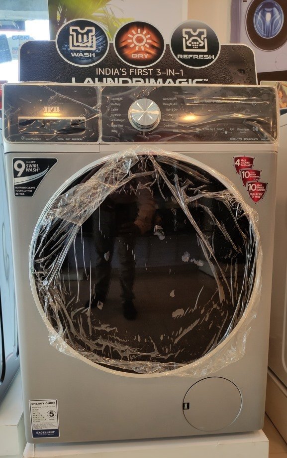 02. IFB Laundrimagic 3-in-1 8.5 Kg/6.5 Kg/2.5 Kg Inverter Washer Dryer Refresh Front Load