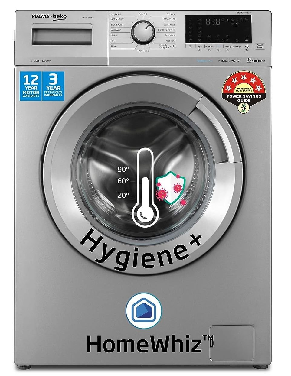 05. Voltas Beko 6.5kg 5 Star Front Load Washing Machine