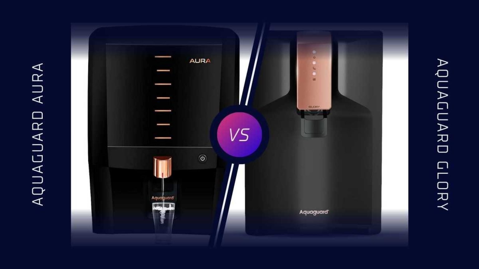 Aquaguard Glory Vs Aura Which RO Water purifier is better?