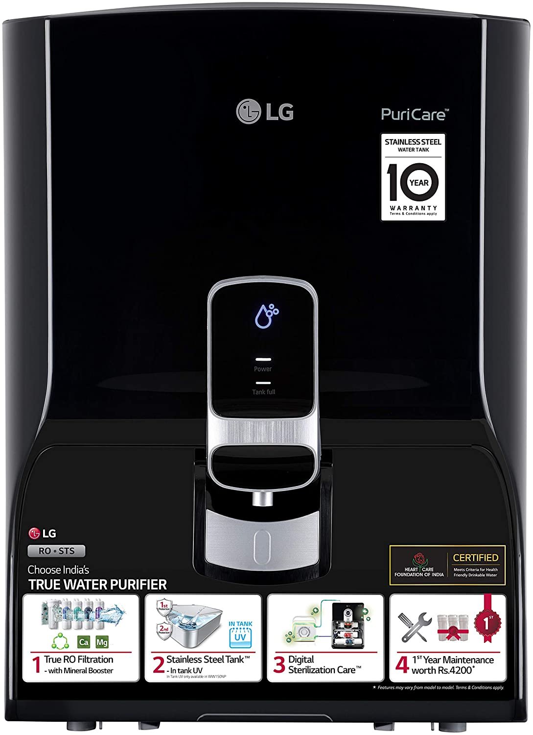 LG Puricare WW140NP RO + Mineral Booster Water Purifier
