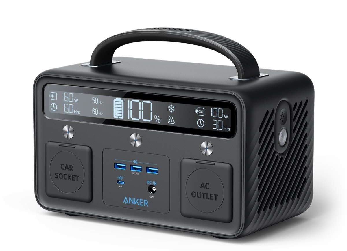 Anker-Portable-Power-Station-PowerHouse-II-400-300W-388.8Wh-110V-AC-Outlet-60W-USB-C-Power-Delivery-Portable-Generator