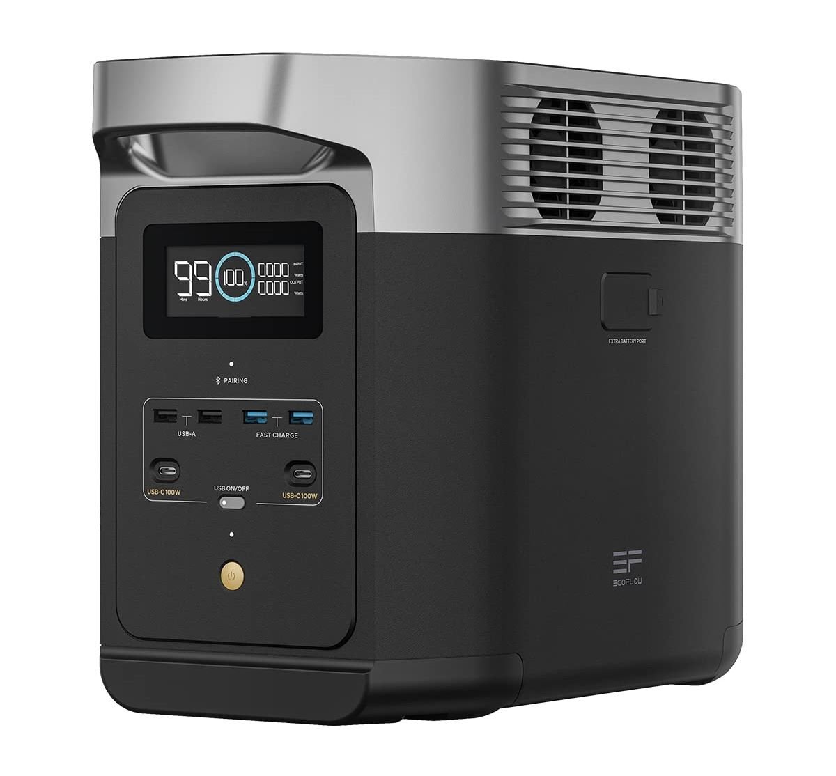 EF ECOFLOW Portable Power Station DELTA 2, 1024Wh LiFePO4 (LFP) Battery, Fast Charging, Solar Generator