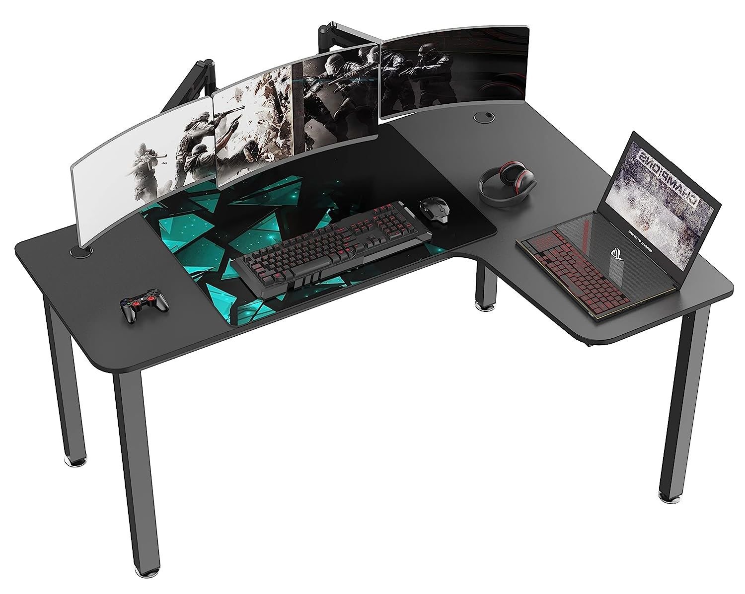 06. It's_Organized L Shaped Gaming Desk, 60 Inch gaming desk