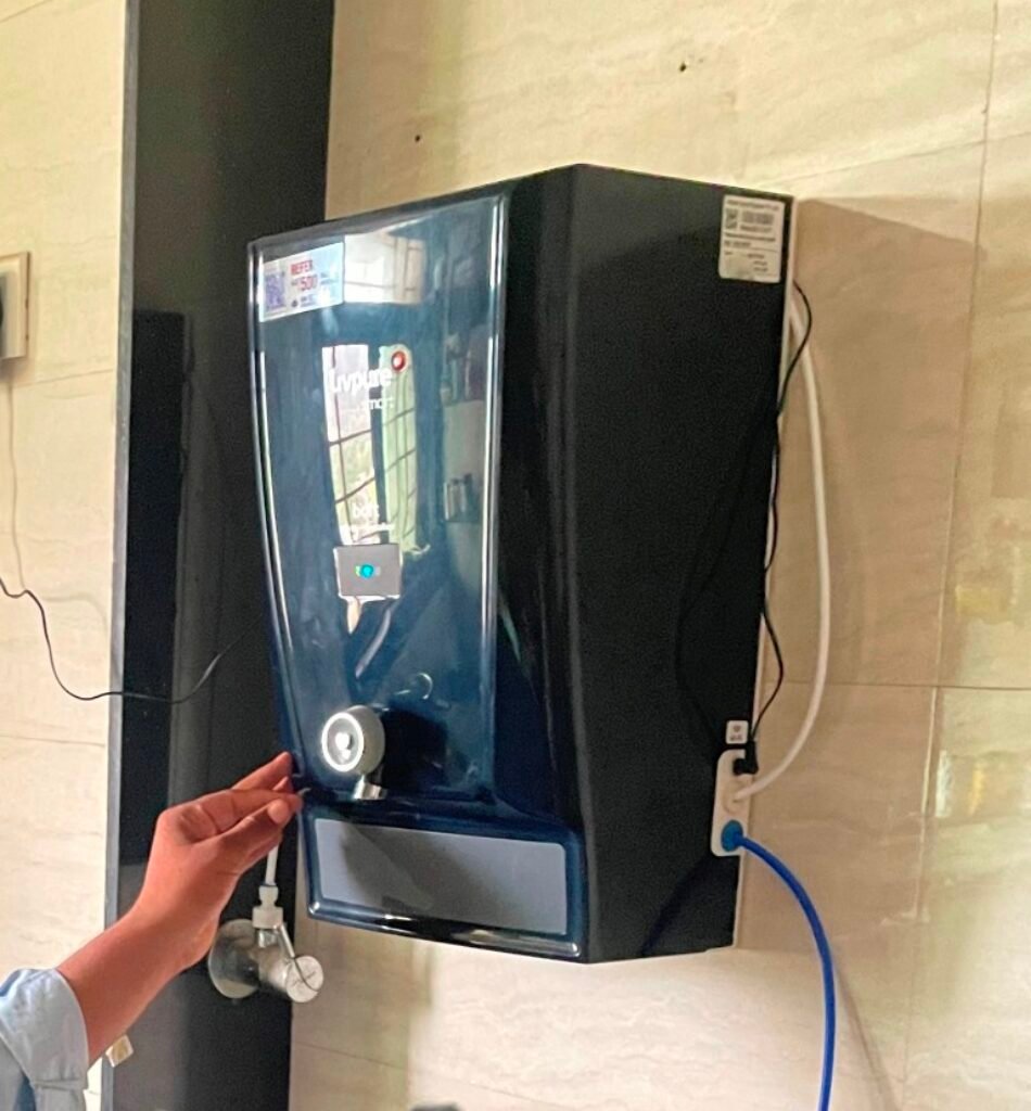 Livpure Bolt Water saver water purifier installed wall mounted