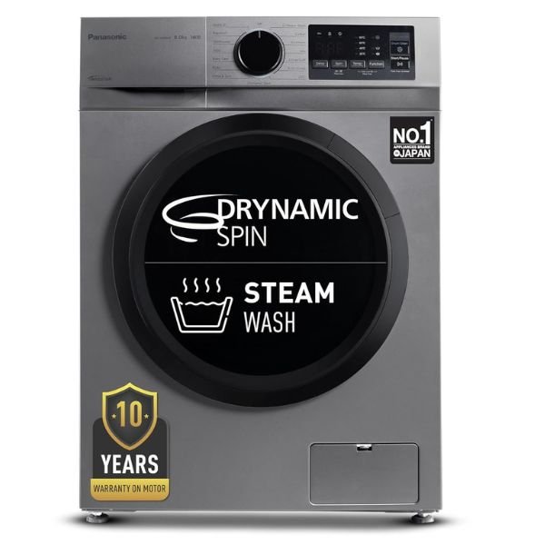 06. Panasonic 8 kg 5 Star Front Loading Washing Machine (NA-148MH2L01)