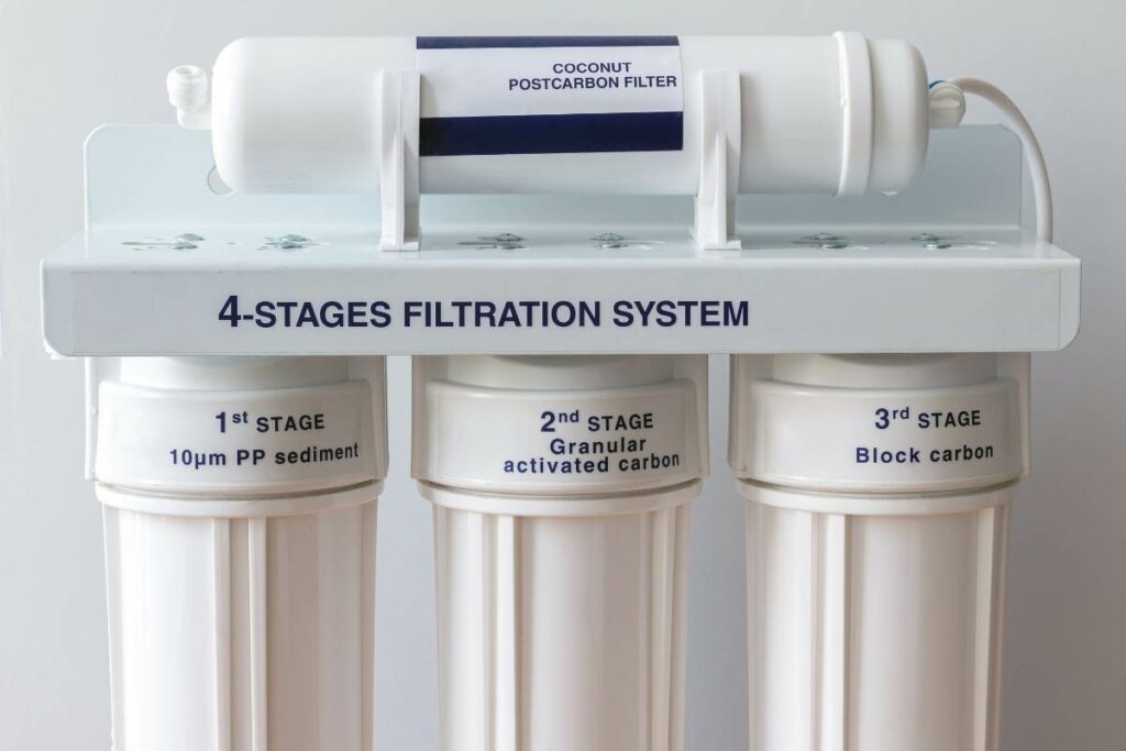 Pre sediment and carbon filter of a RO Water Purfier