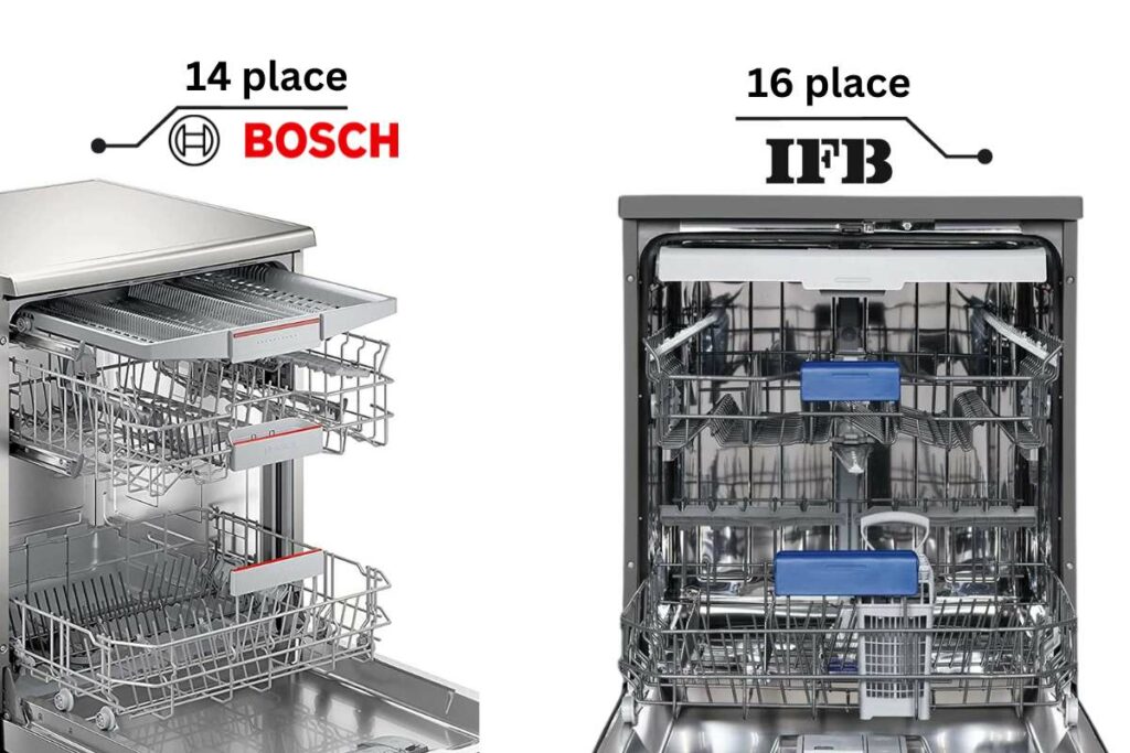 ifb vs bosch dishwasher rack management