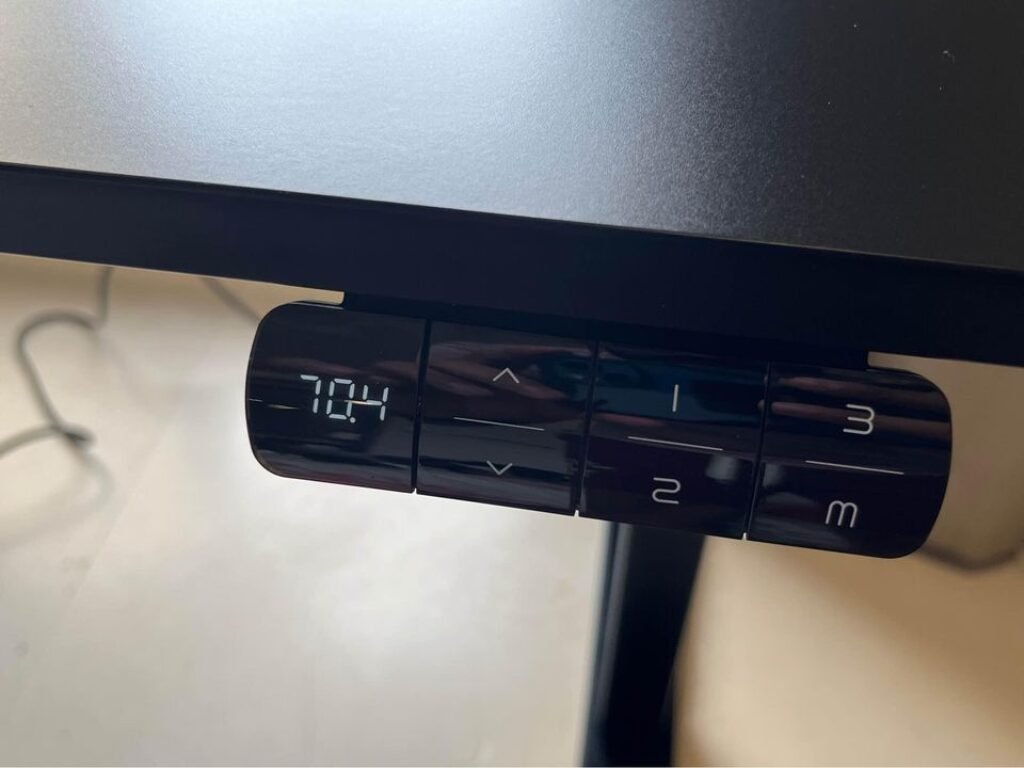 Sunon Electric Dual Motor Desk's table top height adjustment menu settings