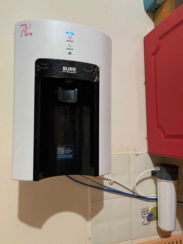 Aquaguard Sure water purifier installed wall mounted