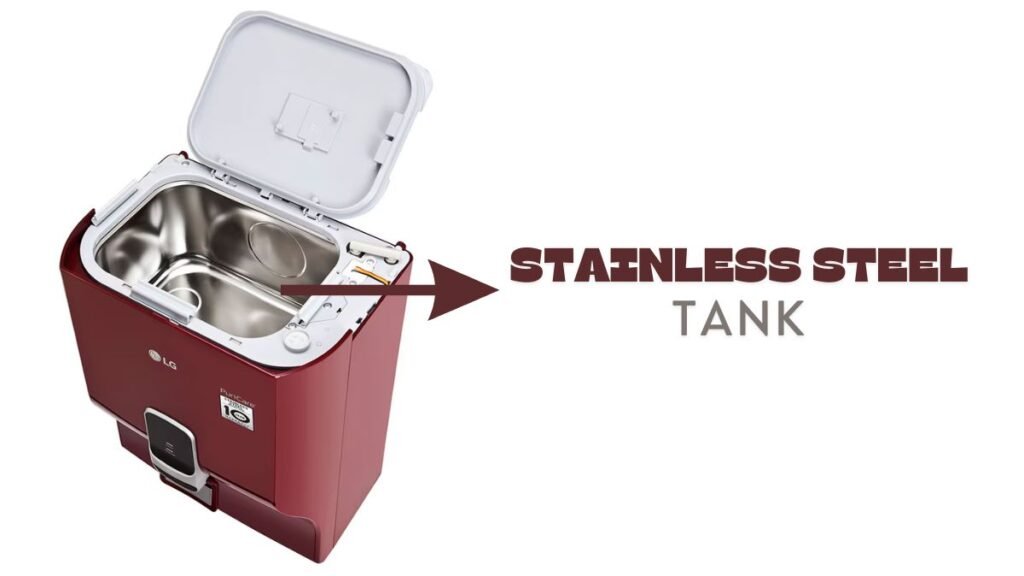 Stainless steel tank of LG Puricare